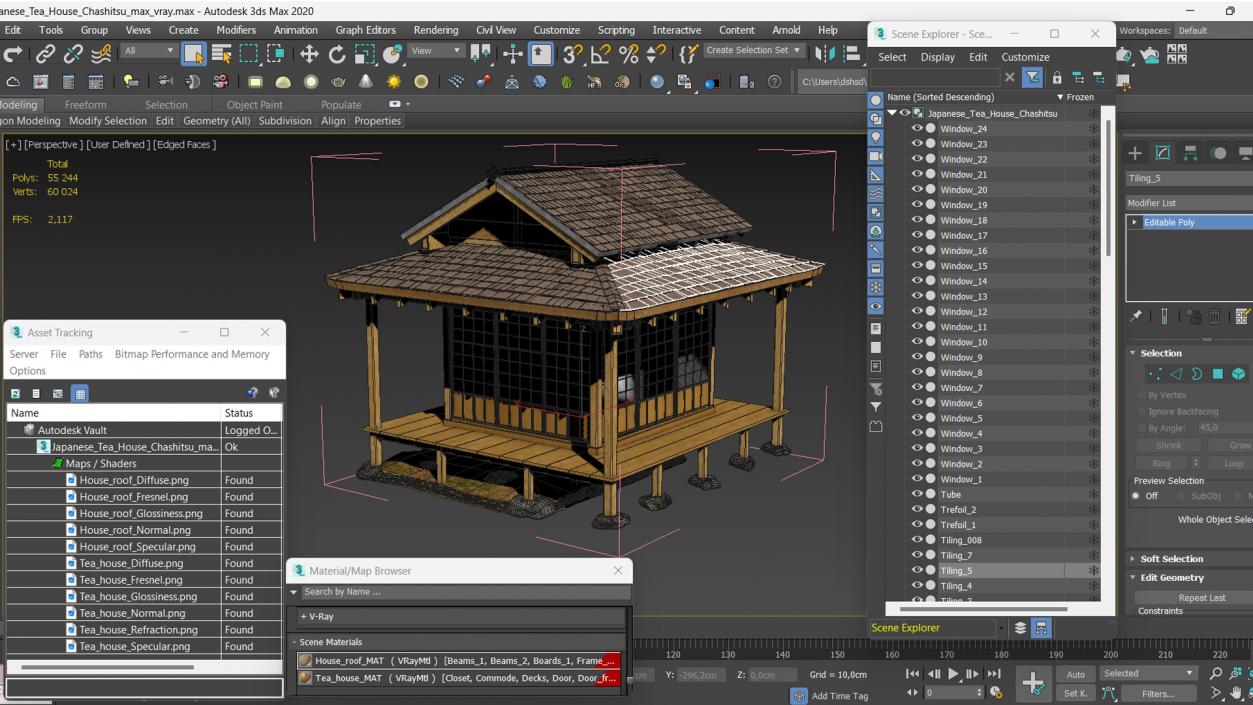 3D Japanese Tea House Chashitsu model