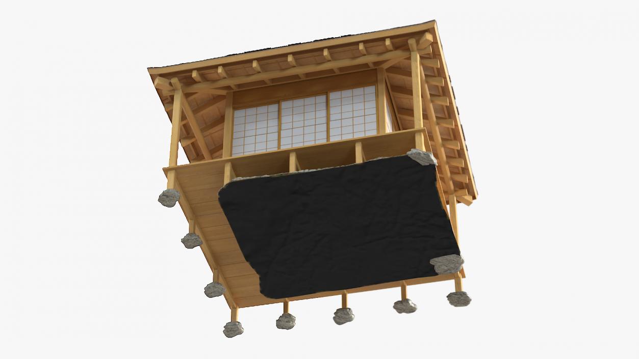 3D Japanese Tea House Chashitsu model