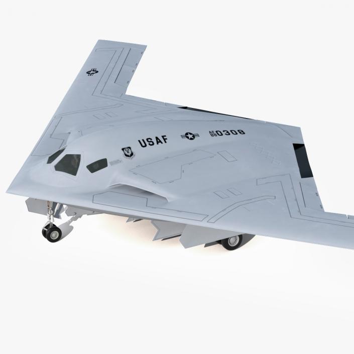 B-21 Raider Long-Range Aircraft Rigged for Maya 3D