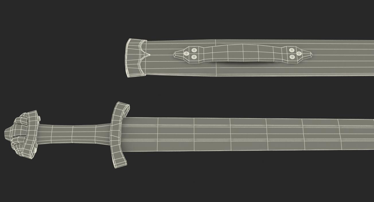 Swords with Sheath Collection 3D model