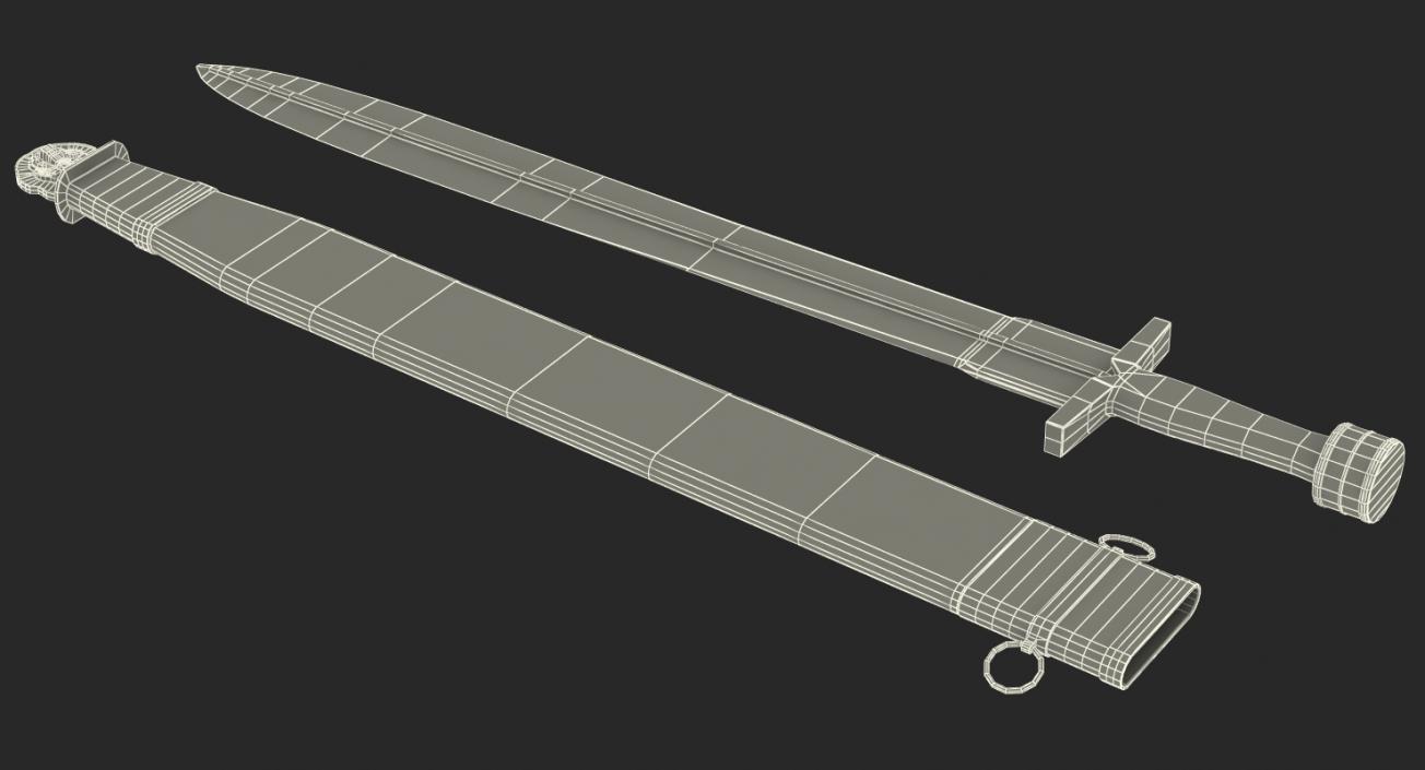 Swords with Sheath Collection 3D model