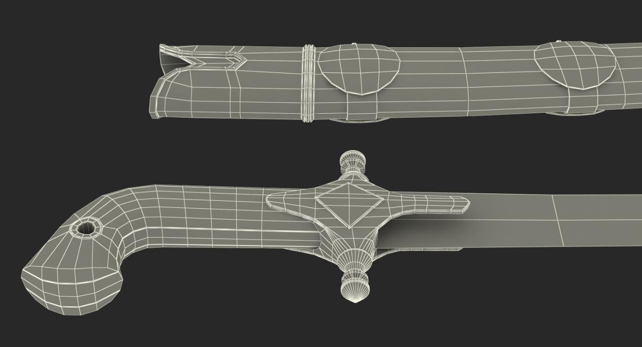 Swords with Sheath Collection 3D model