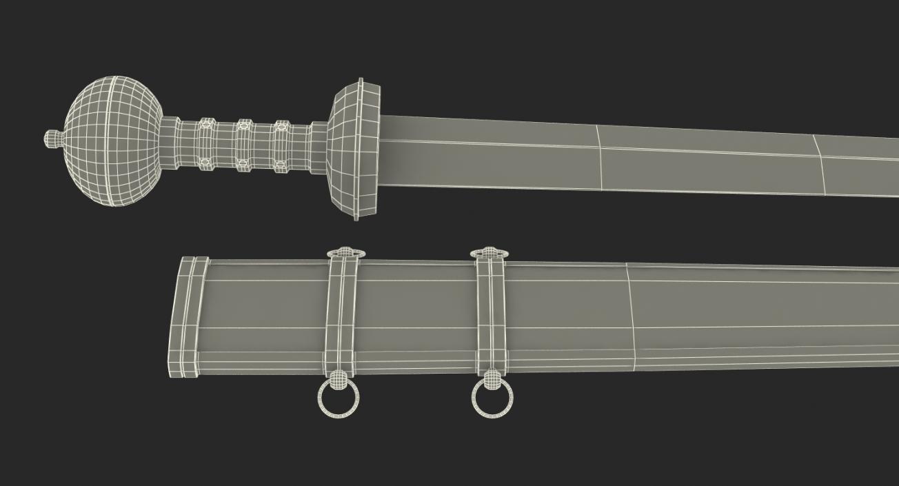 Swords with Sheath Collection 3D model