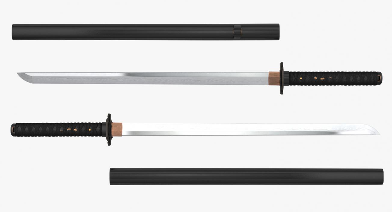 Swords with Sheath Collection 3D model