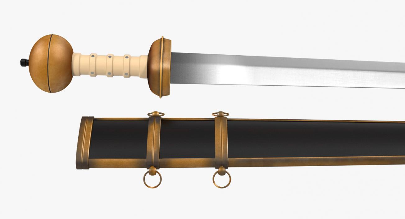 Swords with Sheath Collection 3D model