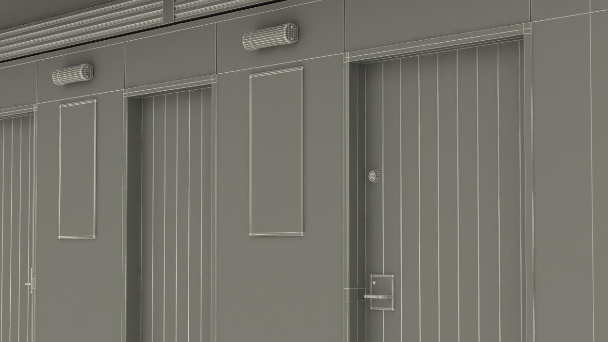 Public Restroom Building 3D model