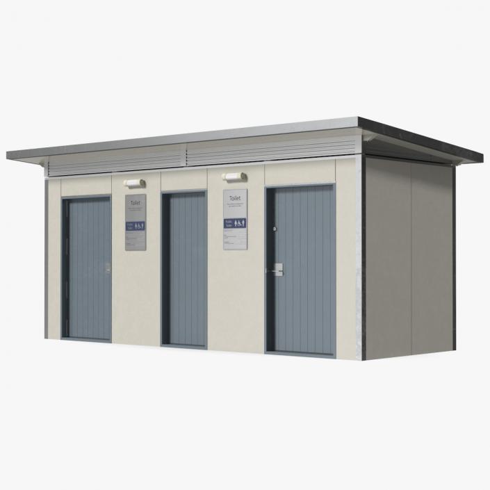 Public Restroom Building 3D model