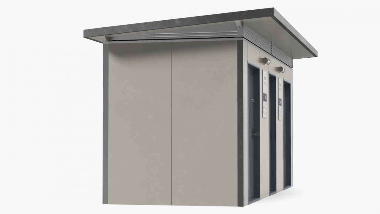 Public Restroom Building 3D model