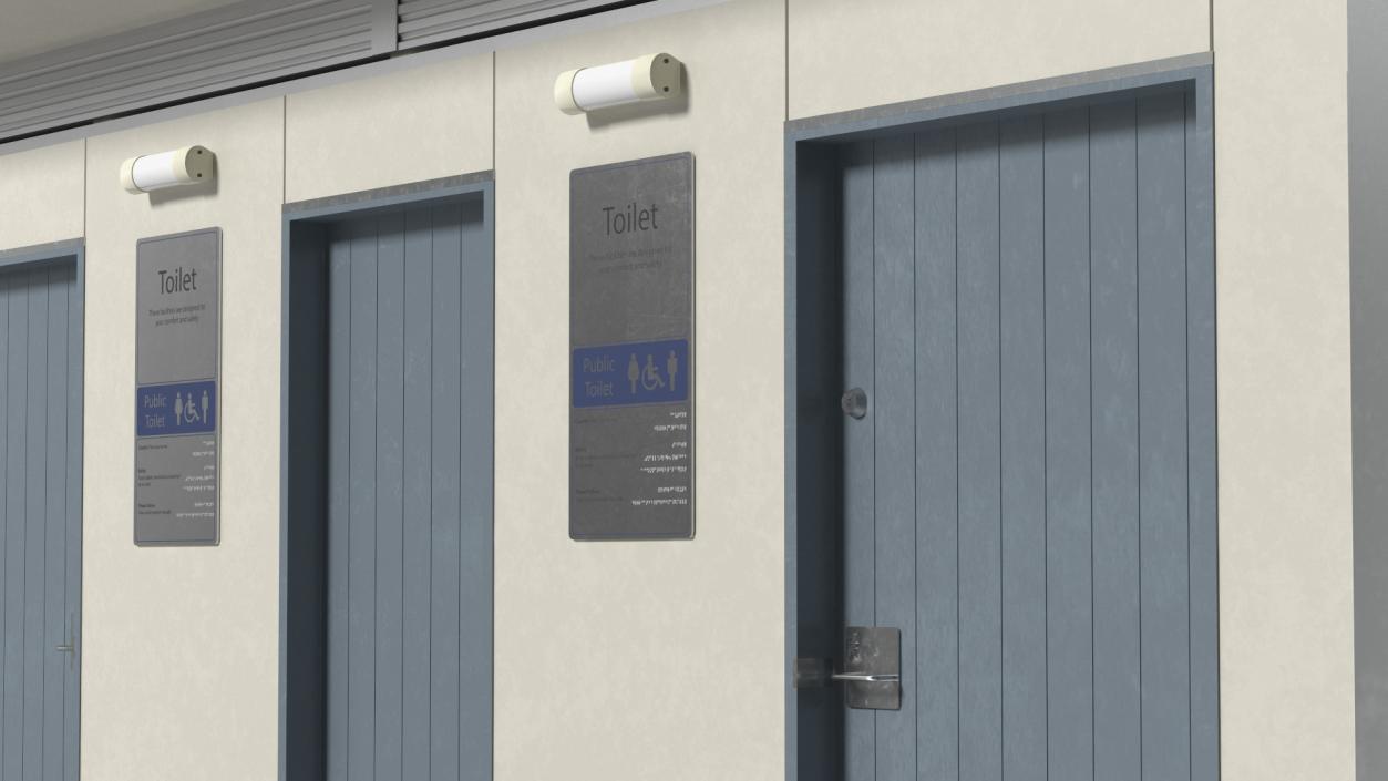 Public Restroom Building 3D model