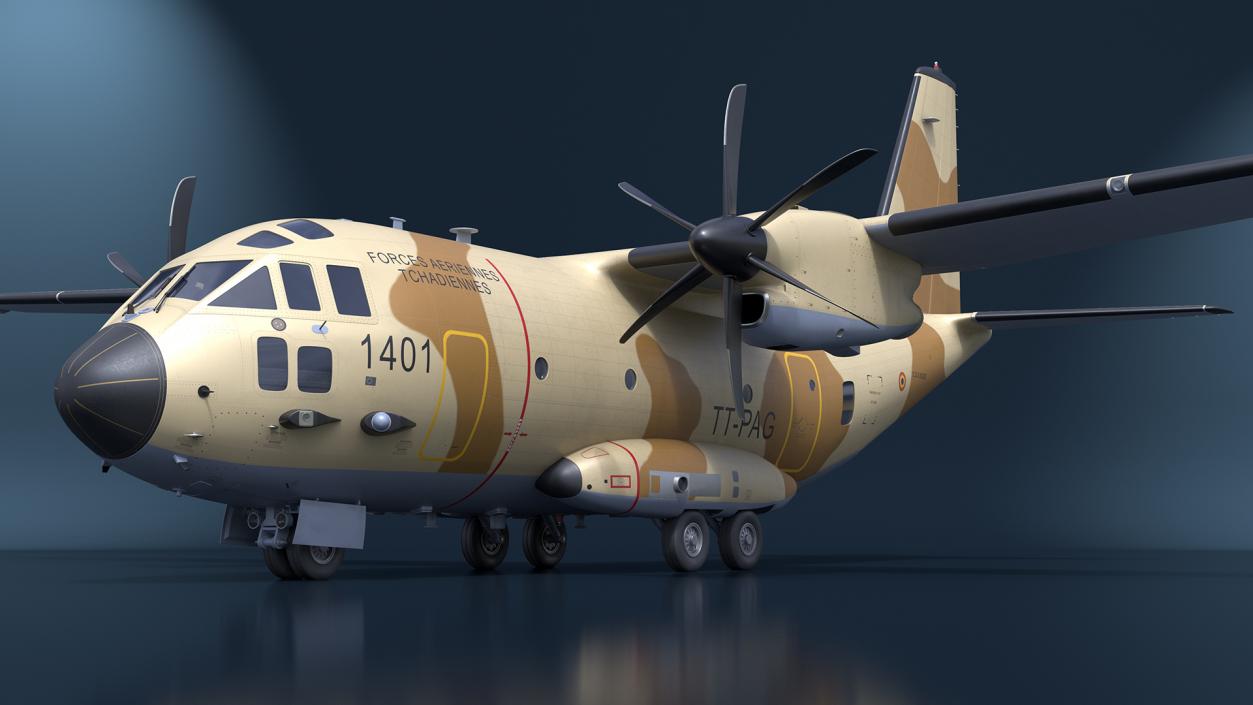 3D Alenia C-27J Spartan Brown