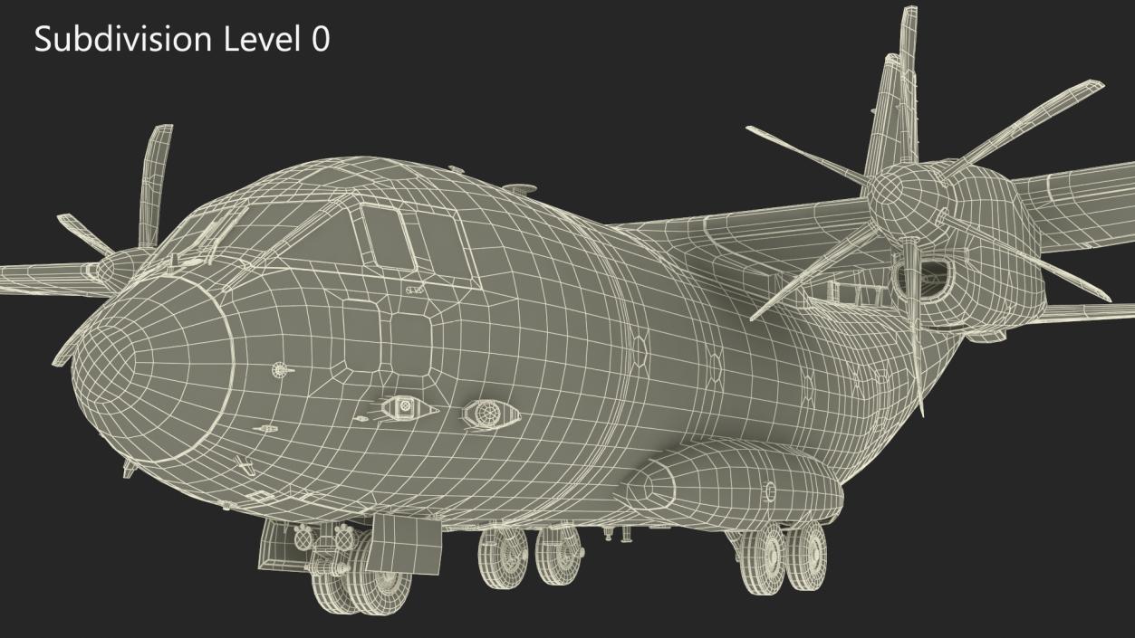 3D Alenia C-27J Spartan Brown