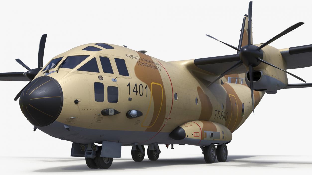 3D Alenia C-27J Spartan Brown