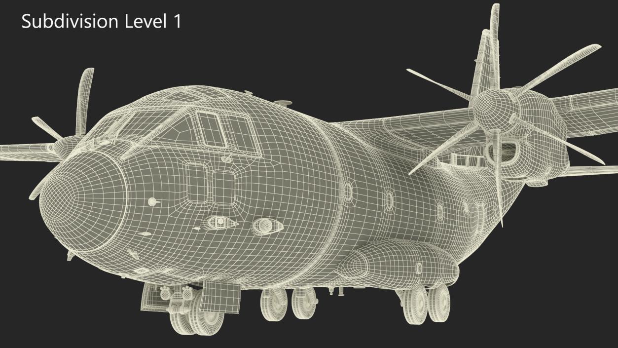 3D Alenia C-27J Spartan Brown