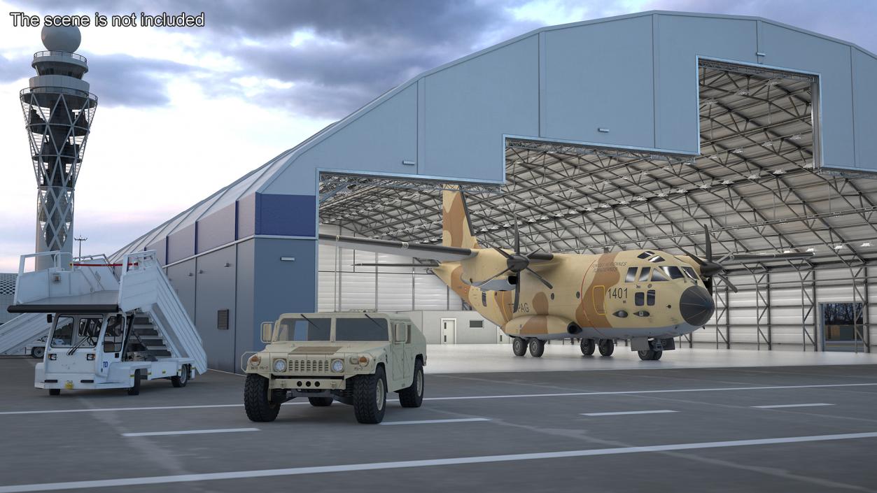 3D Alenia C-27J Spartan Brown