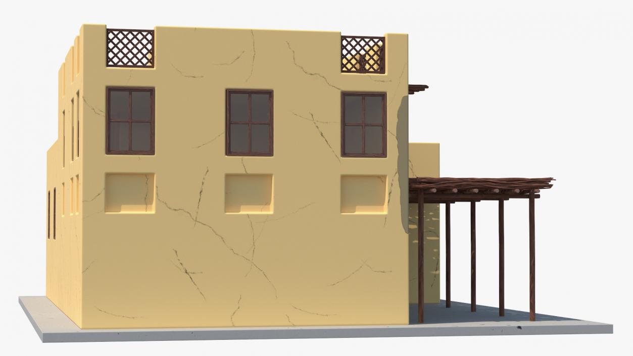 3D model Cartoon Middle Eastern Traditional House