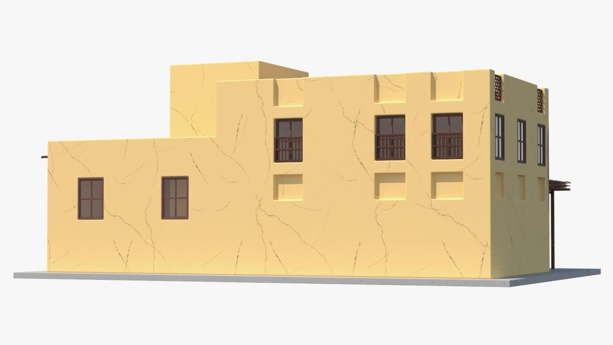 3D model Cartoon Middle Eastern Traditional House