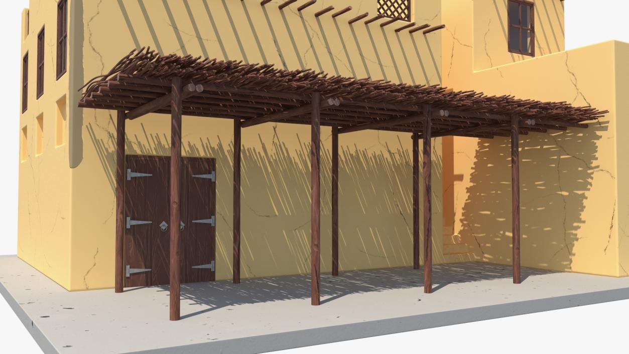 3D model Cartoon Middle Eastern Traditional House