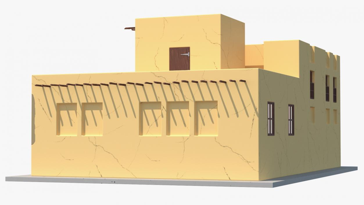 3D model Cartoon Middle Eastern Traditional House