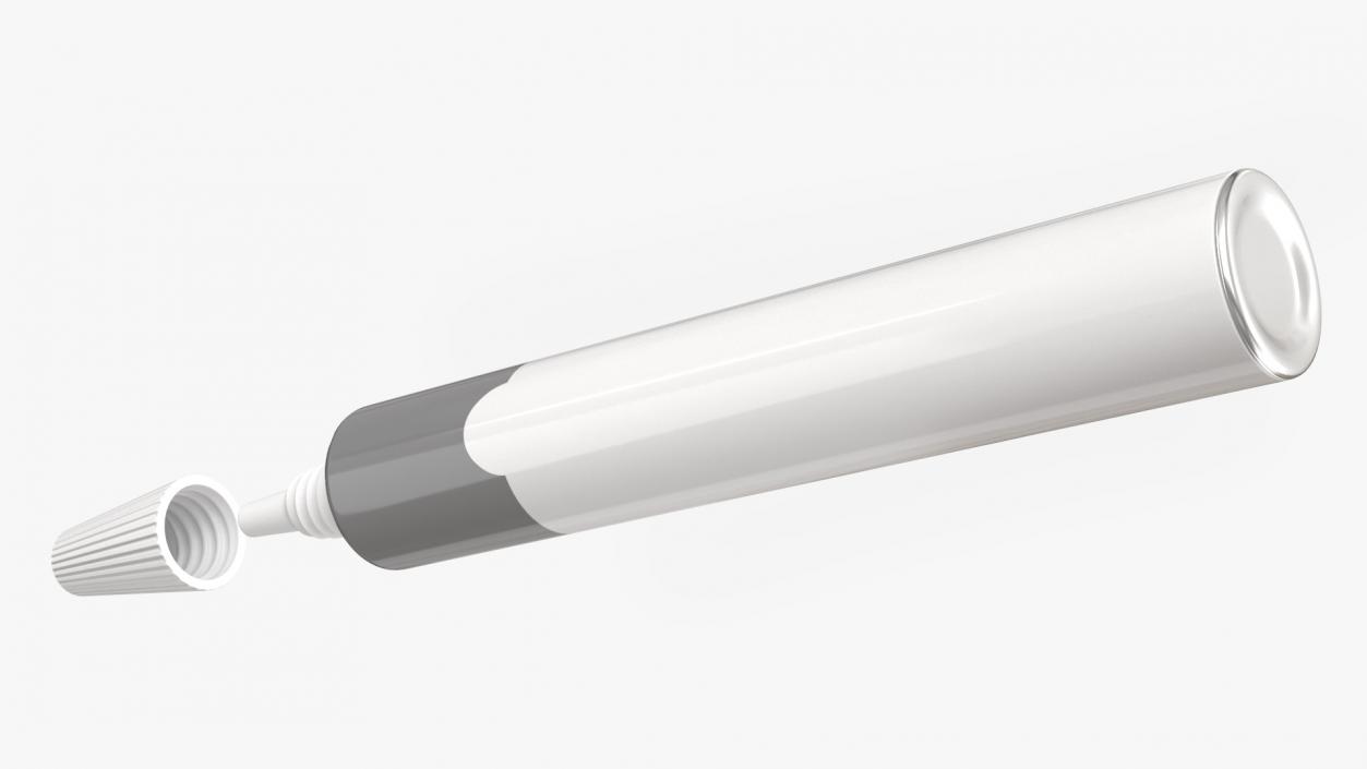 3D Medical Aluminum Tube 2 model