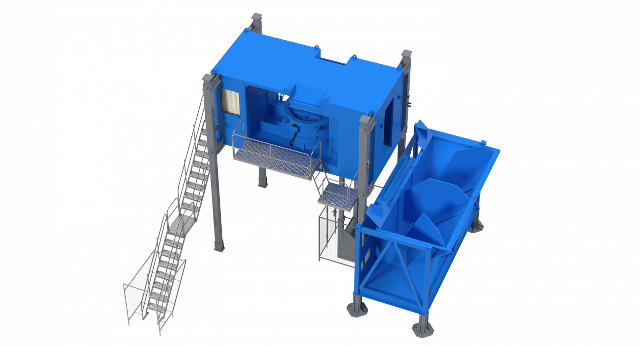 Mobile Mixing Plant Generic 3D