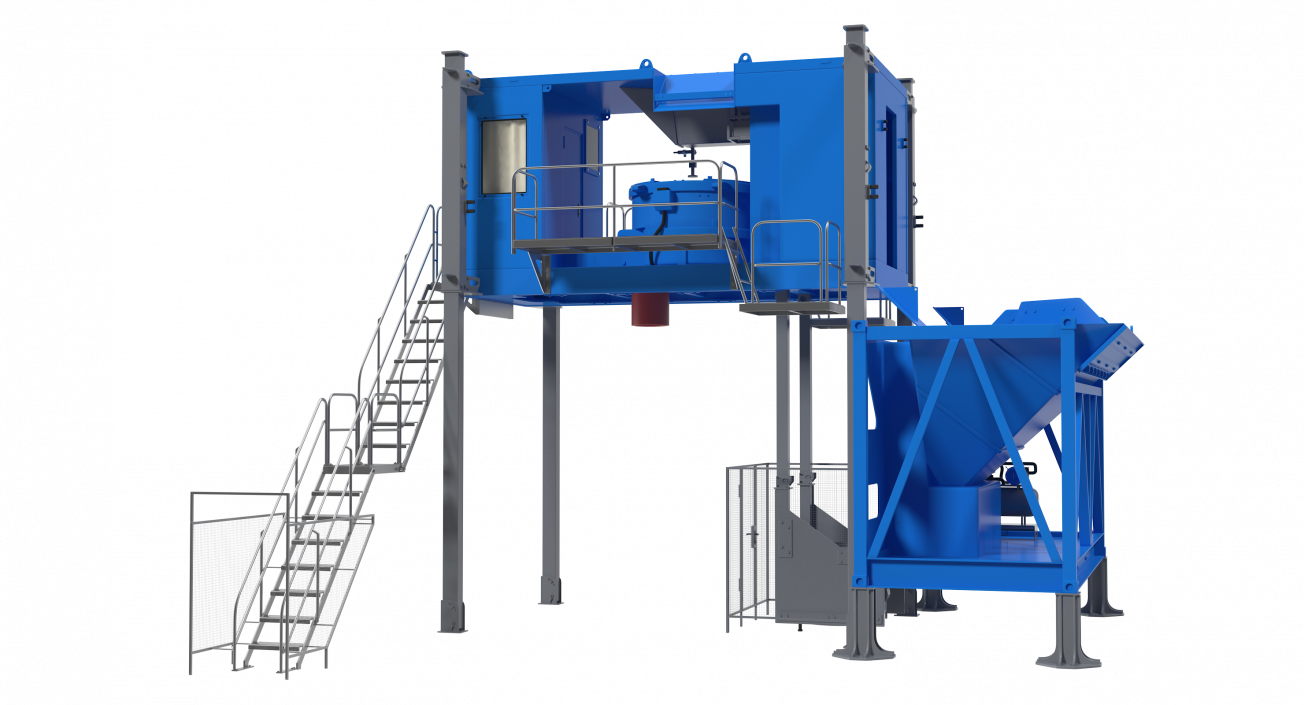 Mobile Mixing Plant Generic 3D