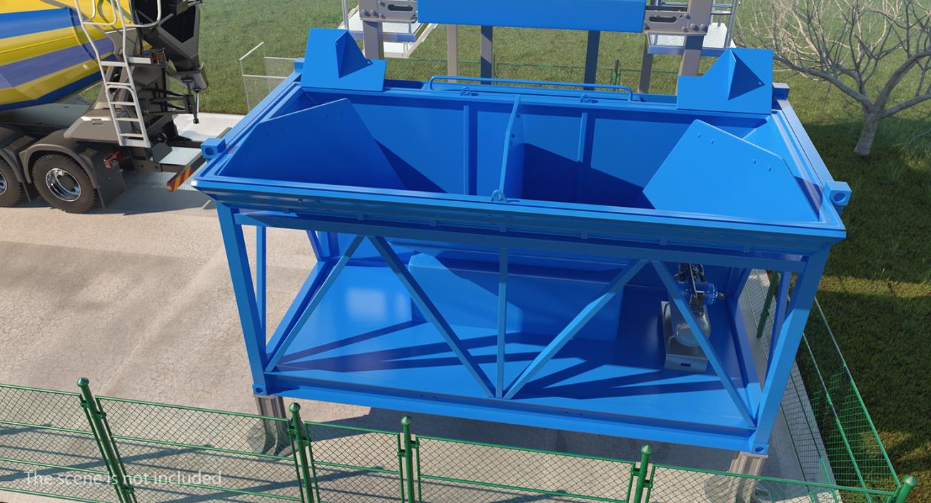 Mobile Mixing Plant Generic 3D