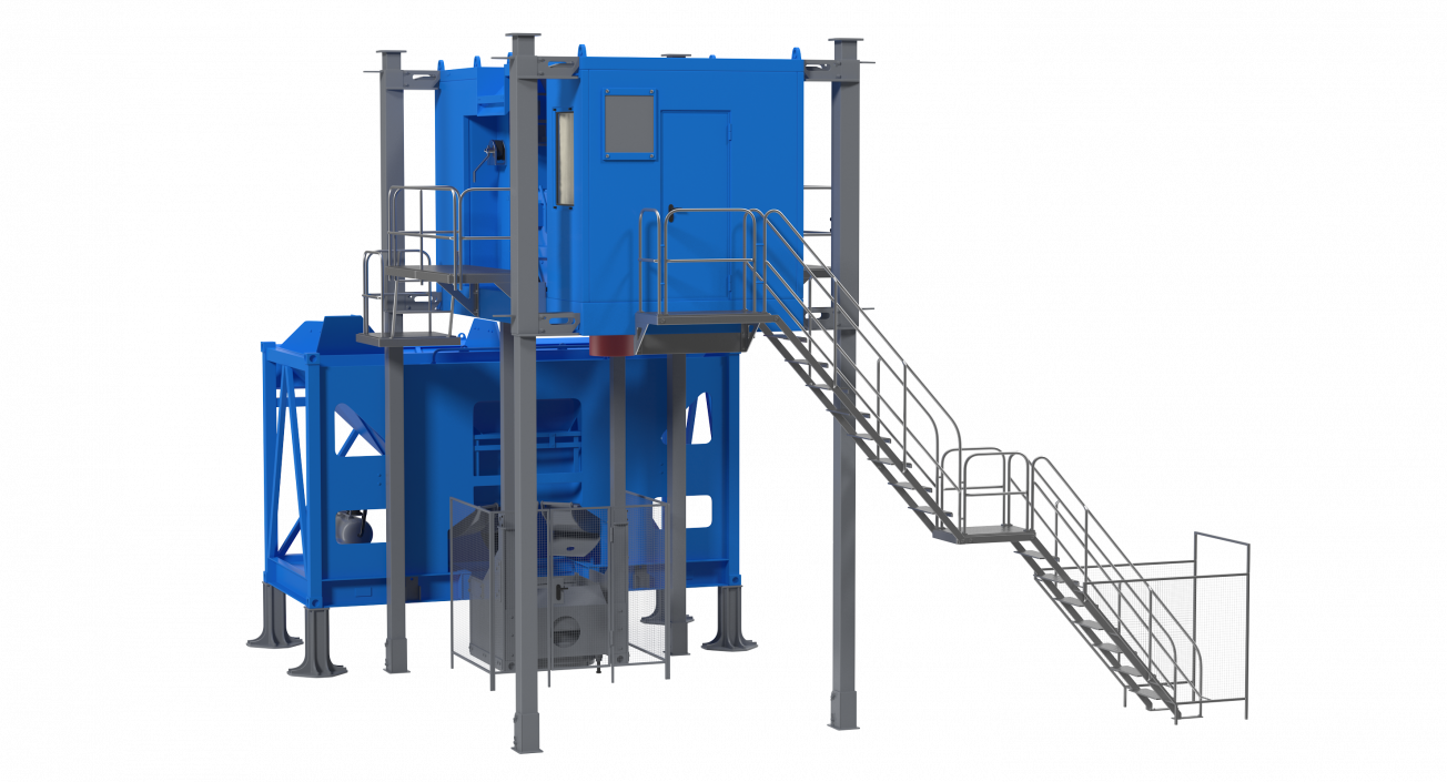 Mobile Mixing Plant Generic 3D