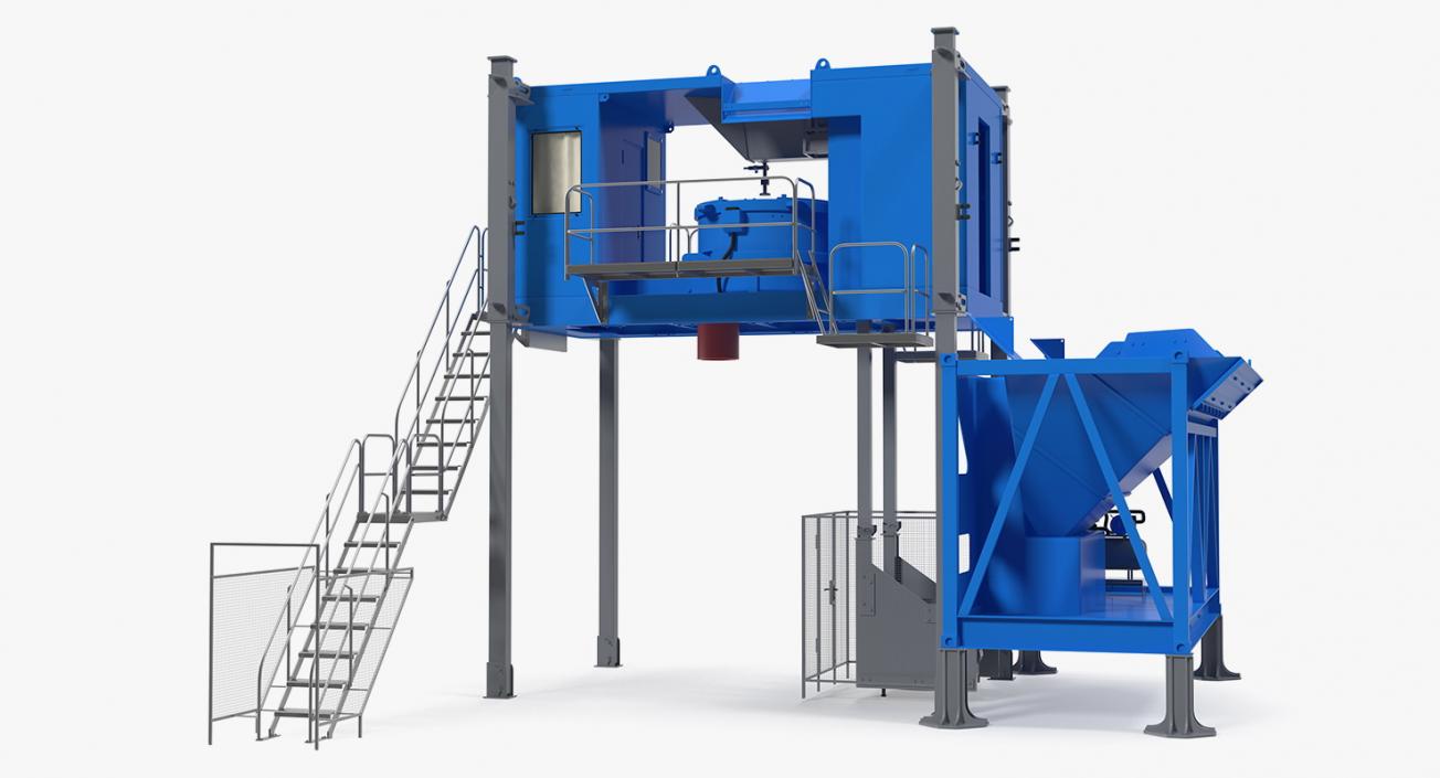 Mobile Mixing Plant Generic 3D