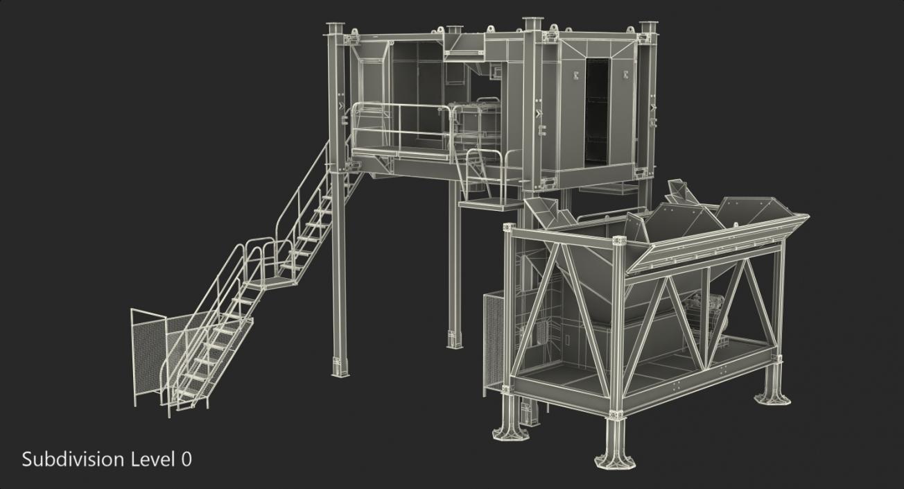 Mobile Mixing Plant Generic 3D