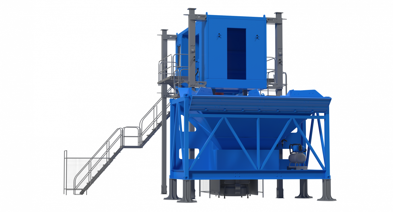 Mobile Mixing Plant Generic 3D