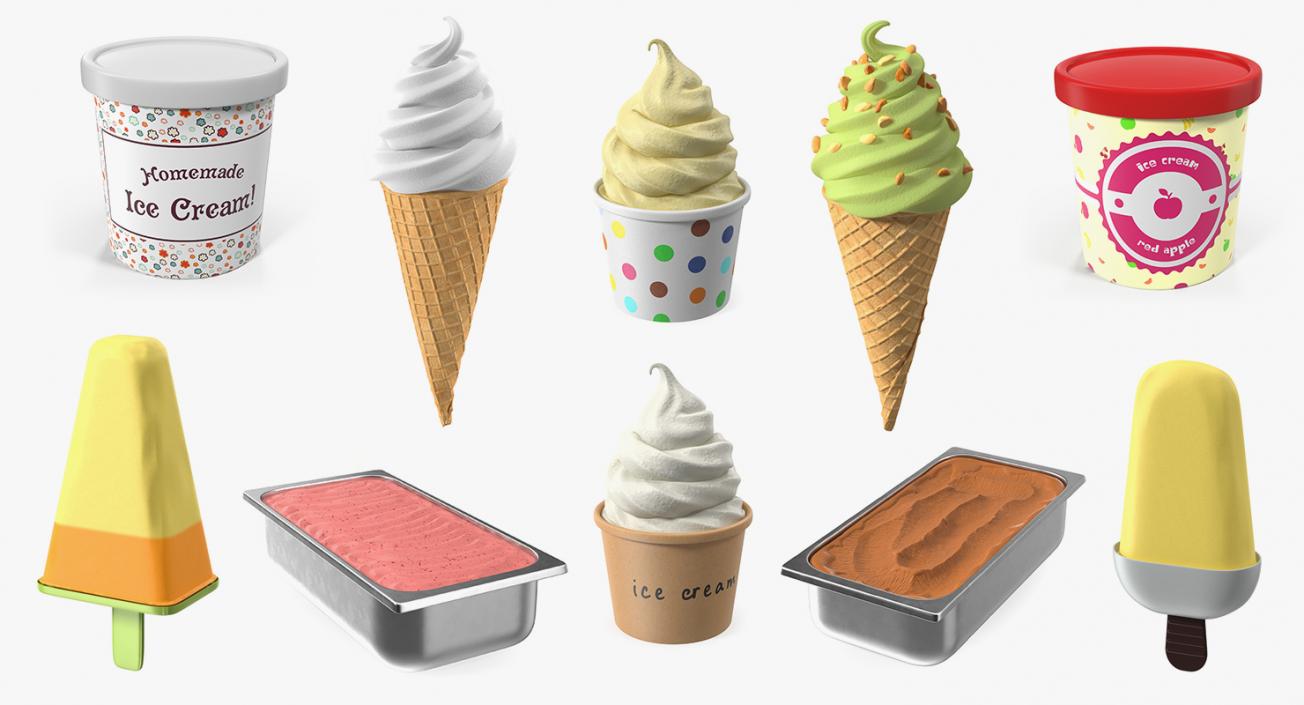 Ice Cream Collection 4 3D