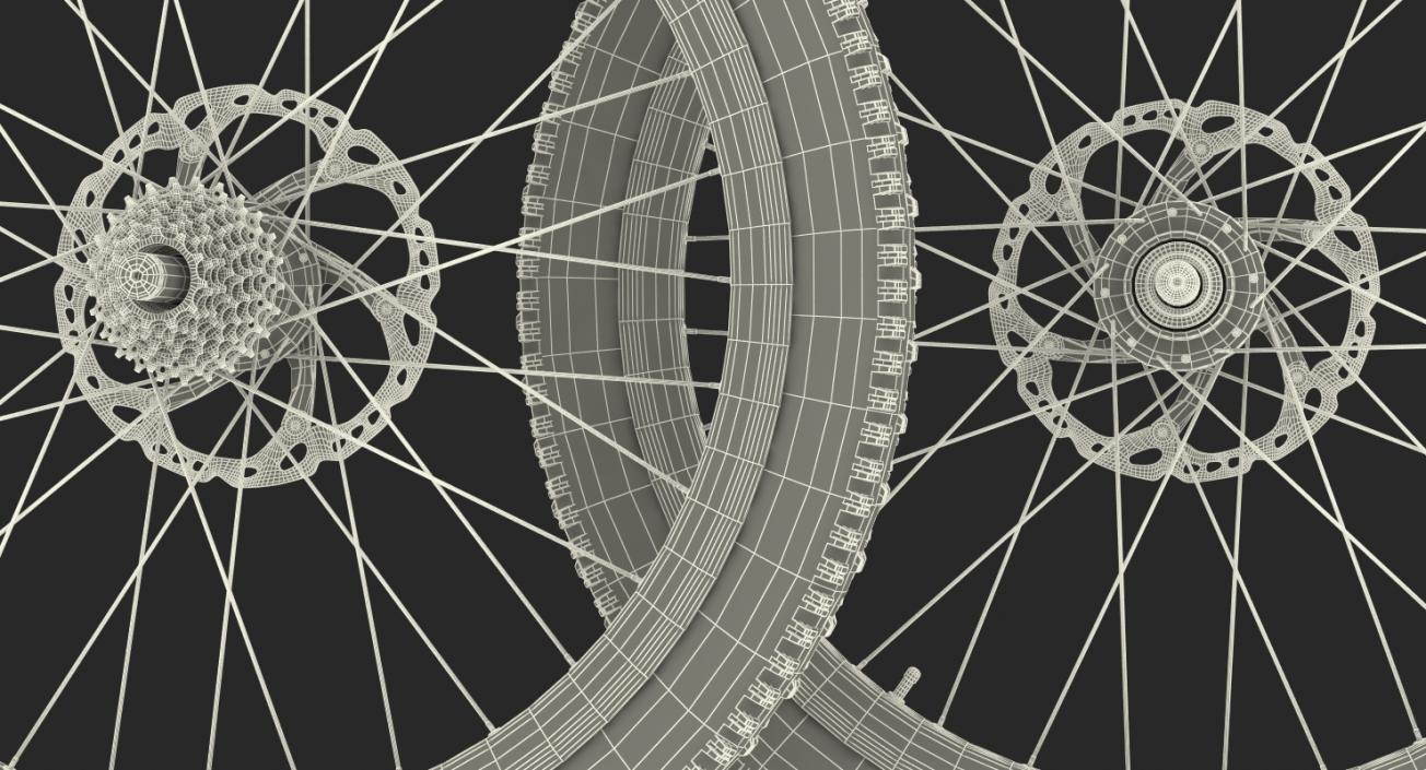 3D model Bicycle Wheels Collection