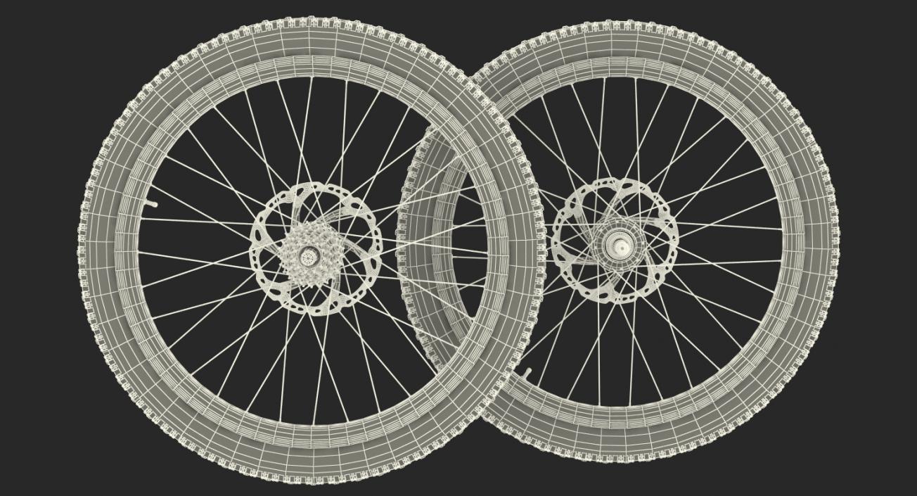 3D model Bicycle Wheels Collection