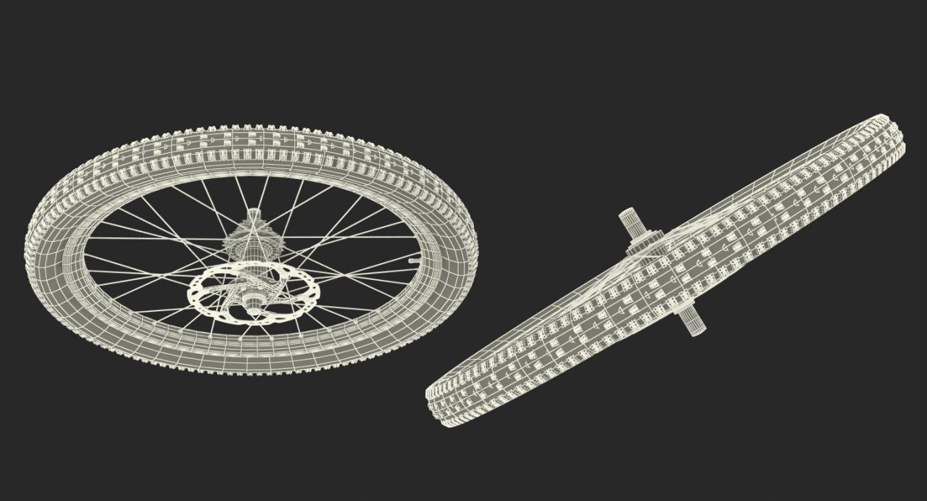 3D model Bicycle Wheels Collection