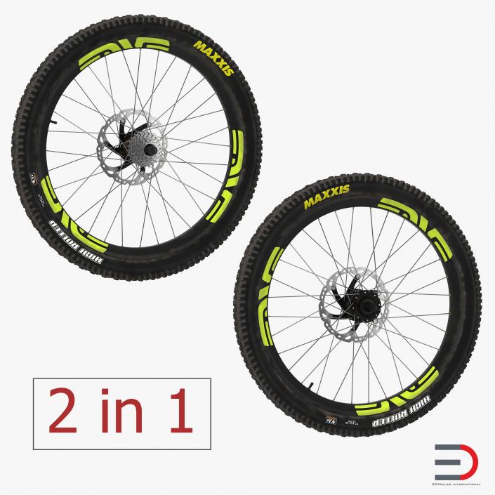 3D model Bicycle Wheels Collection