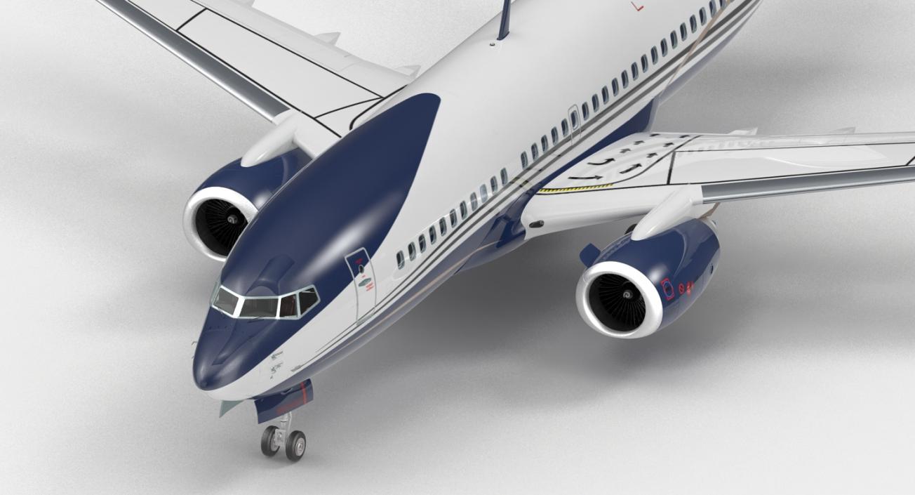 3D Boeing 737-700 with Interior Generic