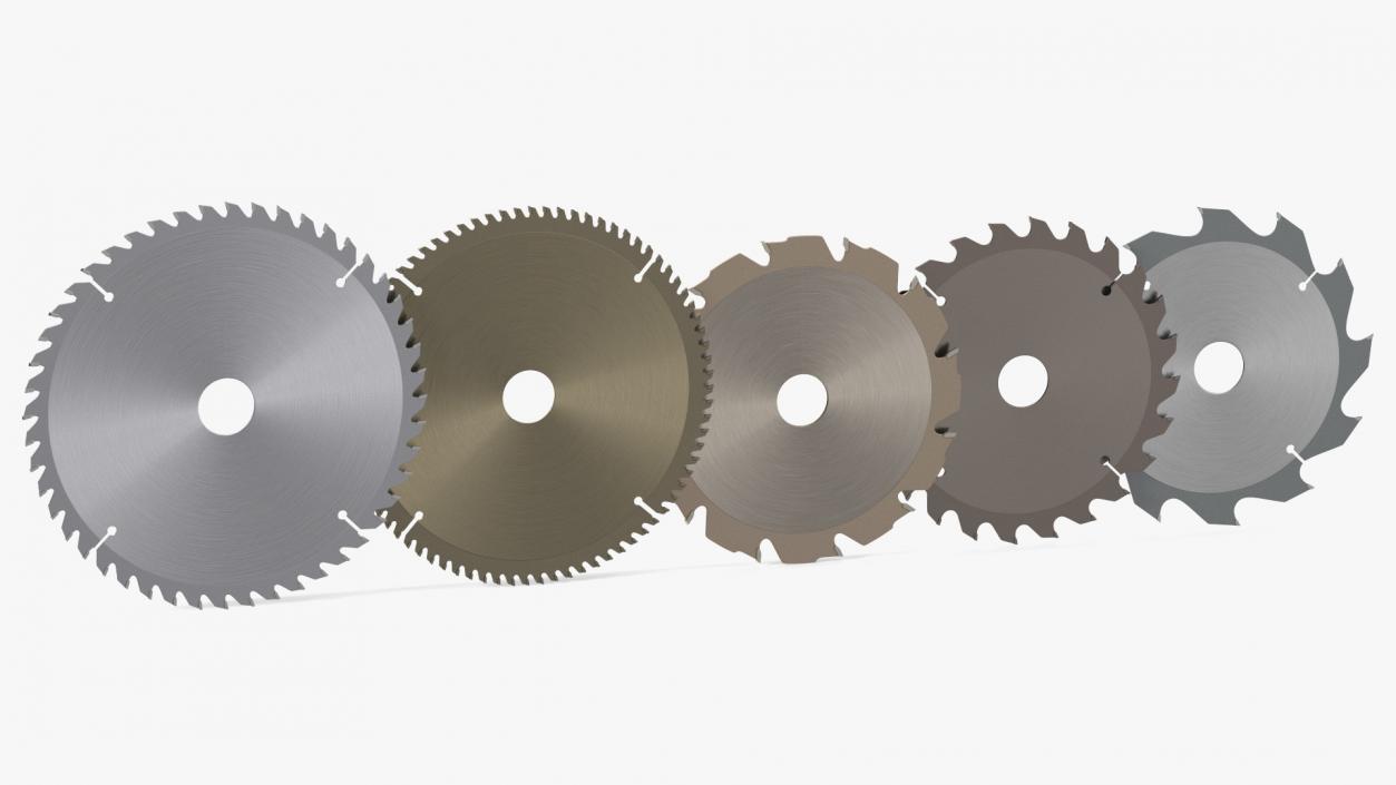 3D Set of Circular Saw Blades