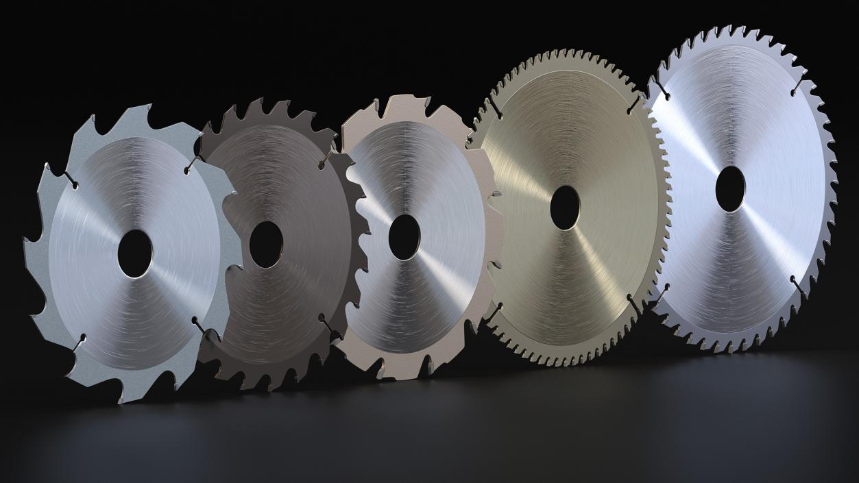 3D Set of Circular Saw Blades