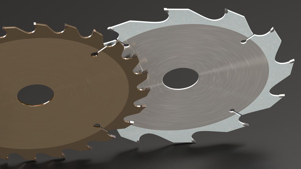 3D Set of Circular Saw Blades