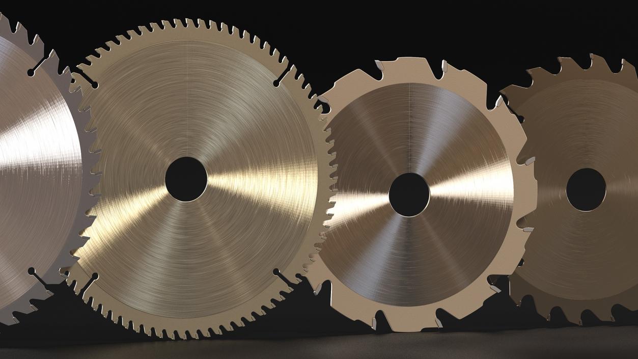 3D Set of Circular Saw Blades