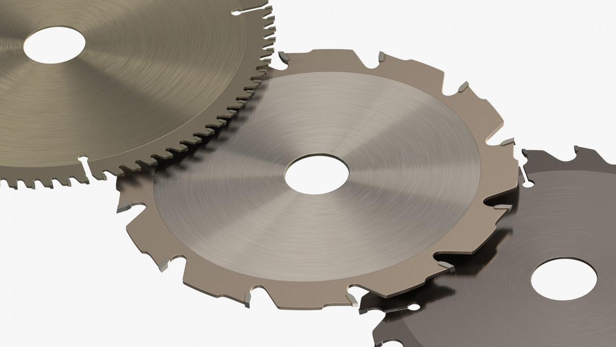 3D Set of Circular Saw Blades