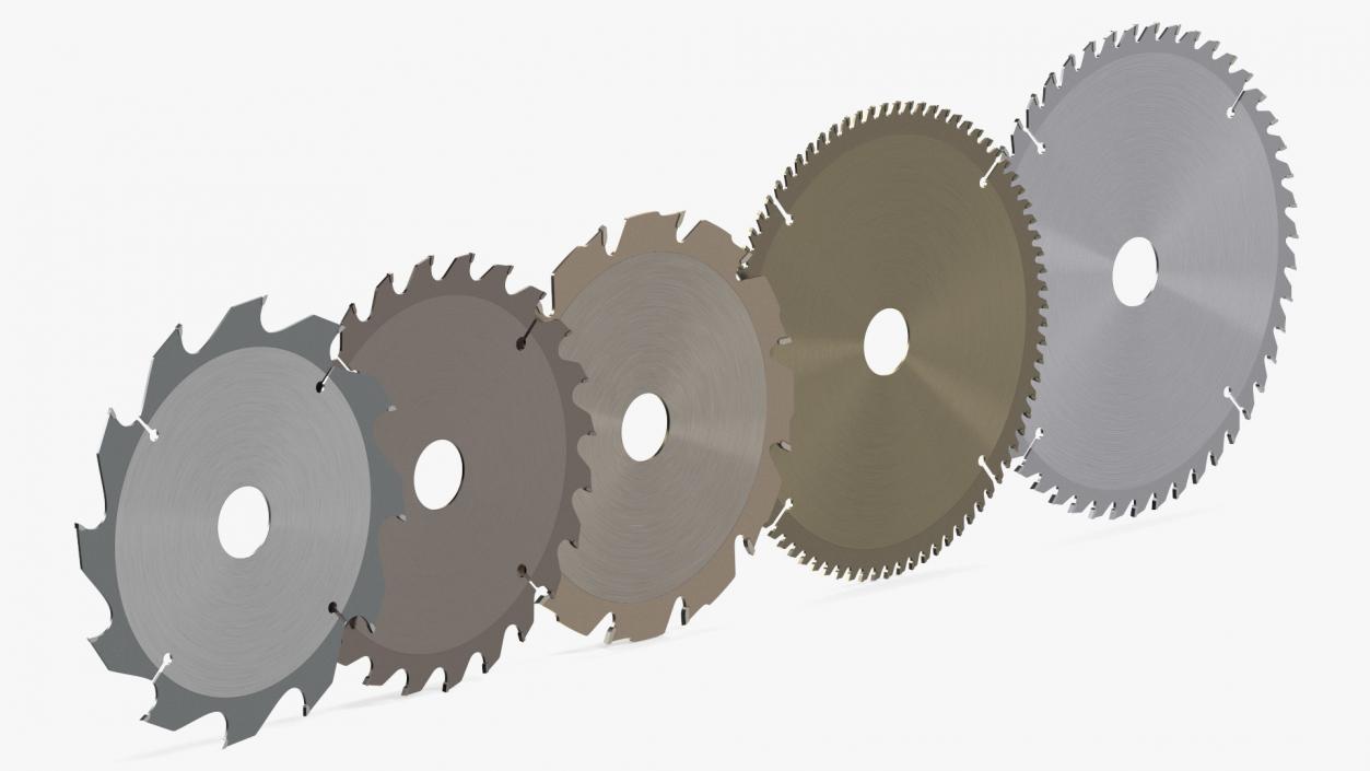 3D Set of Circular Saw Blades