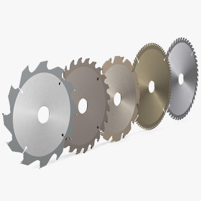 3D Set of Circular Saw Blades