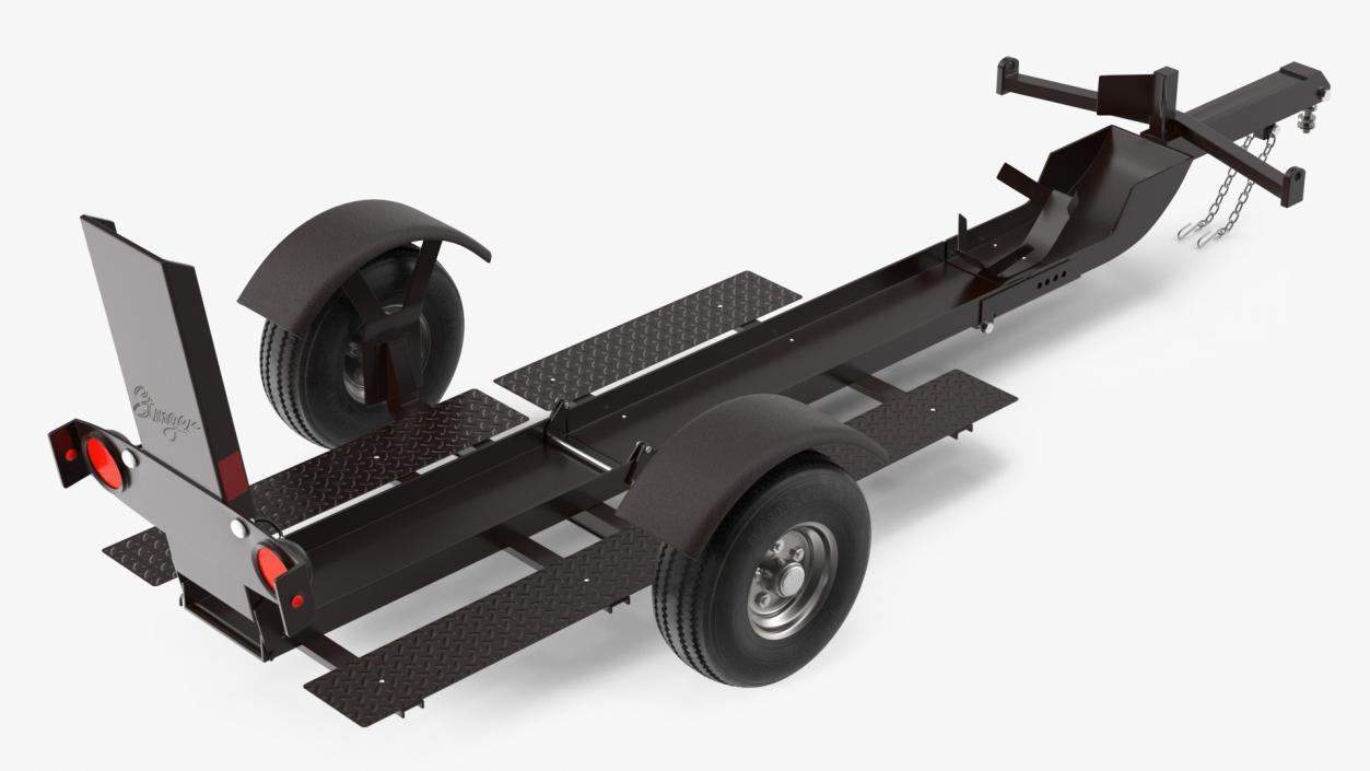 Stinger Folding Motorcycle Trailer 3D model