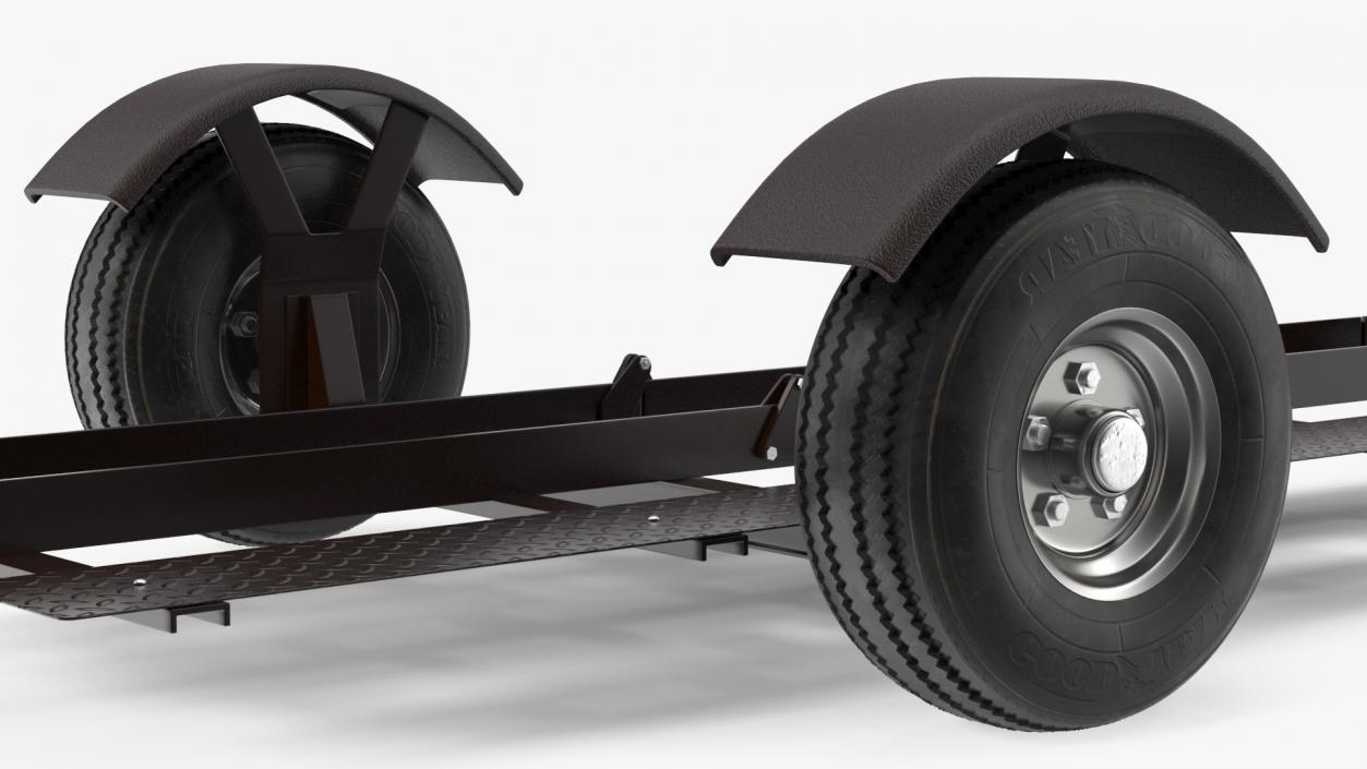 Stinger Folding Motorcycle Trailer 3D model