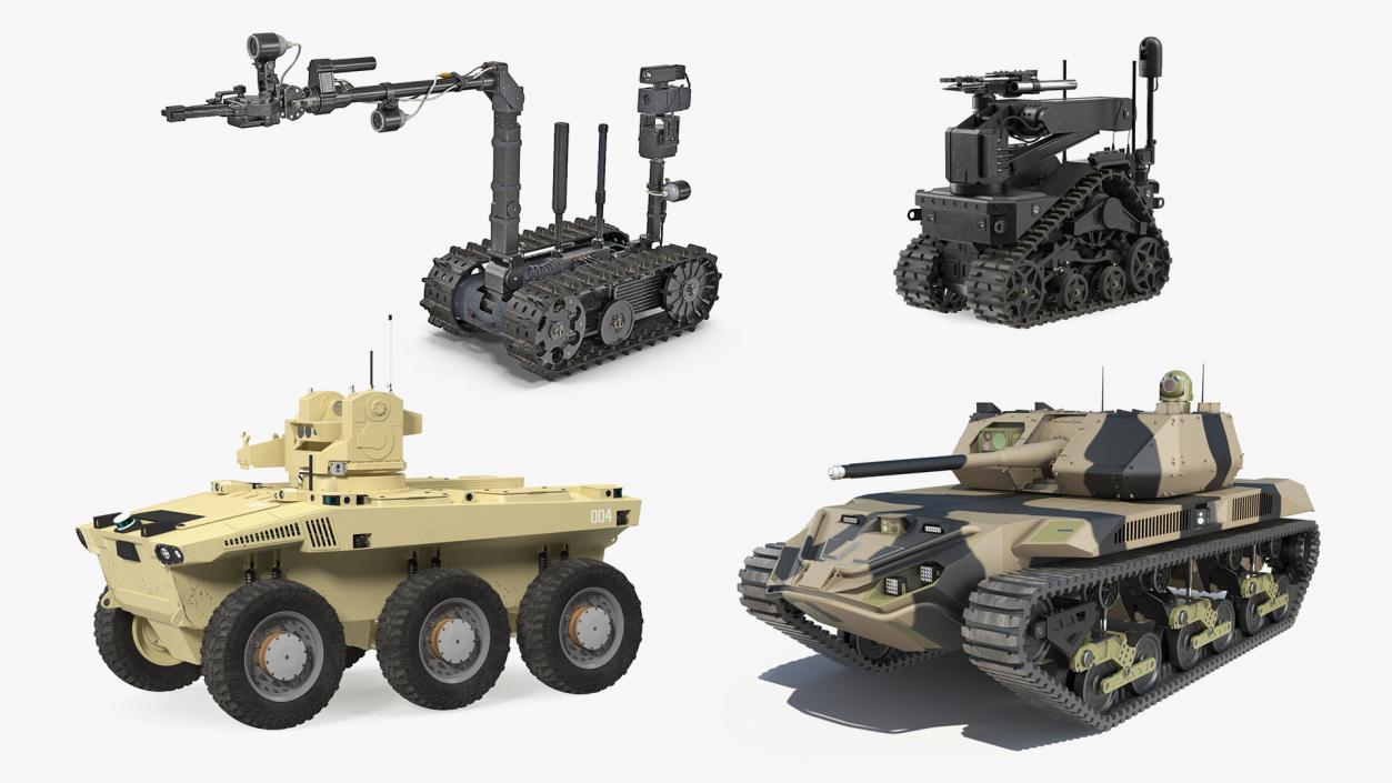 3D Military Robots Collection 3 model