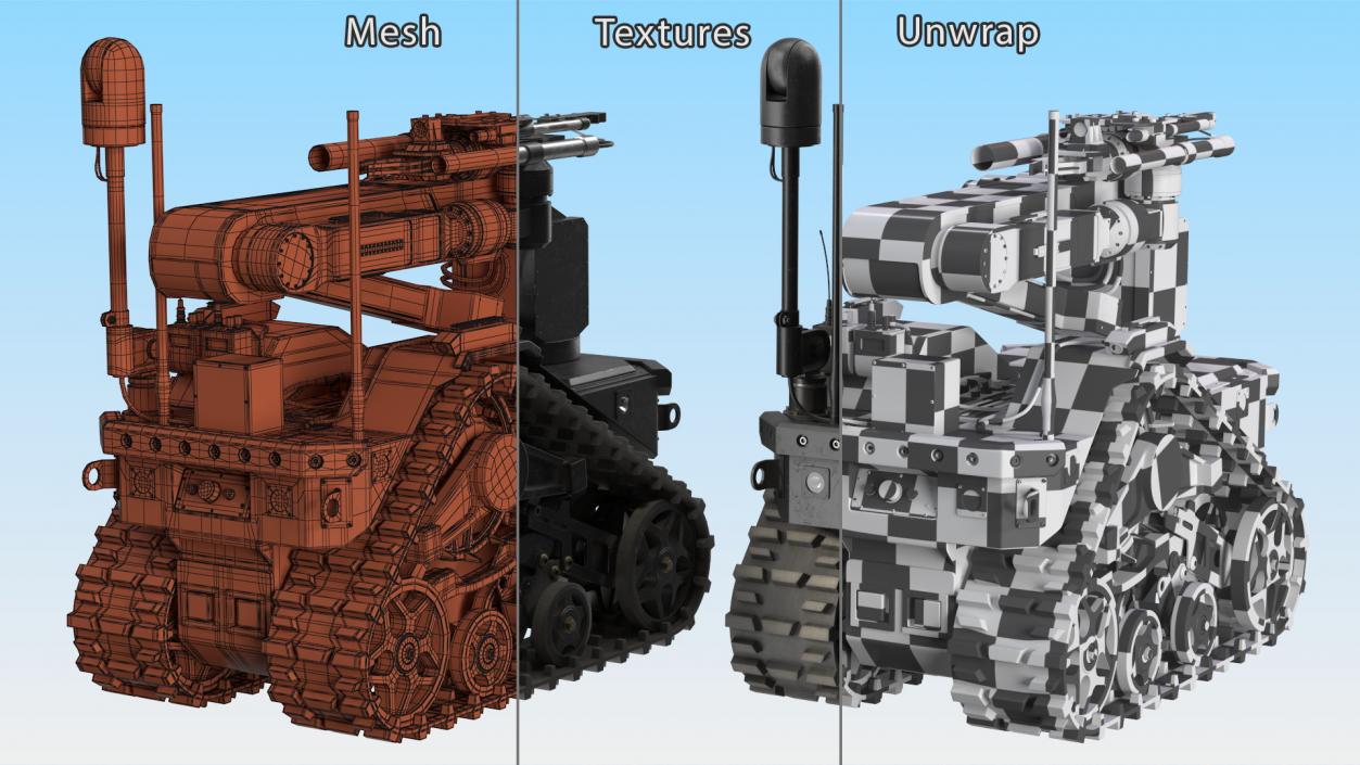 3D Military Robots Collection 3 model