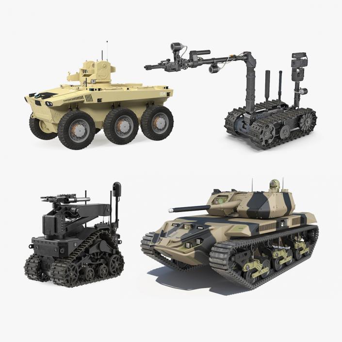 3D Military Robots Collection 3 model