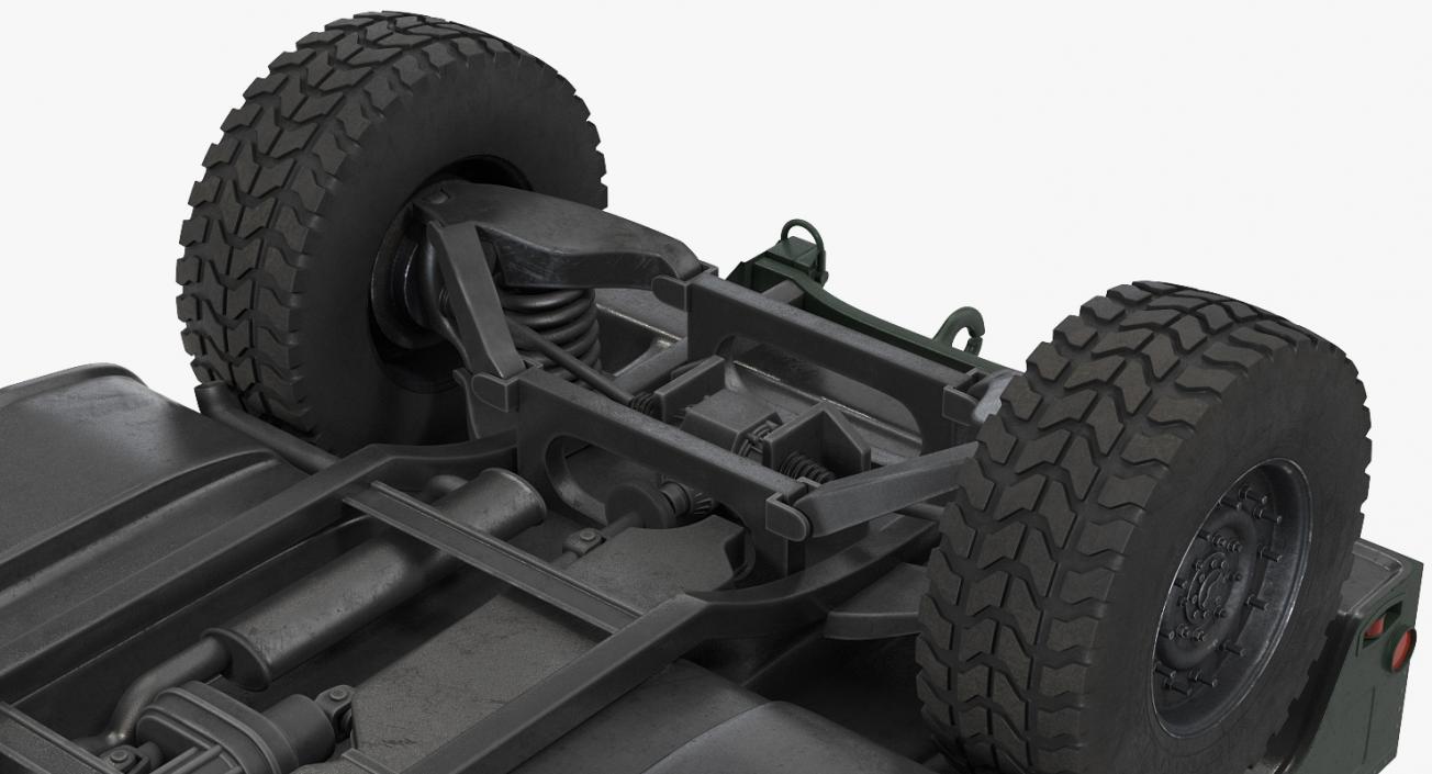 3D HMMWV M998 Simple Interior