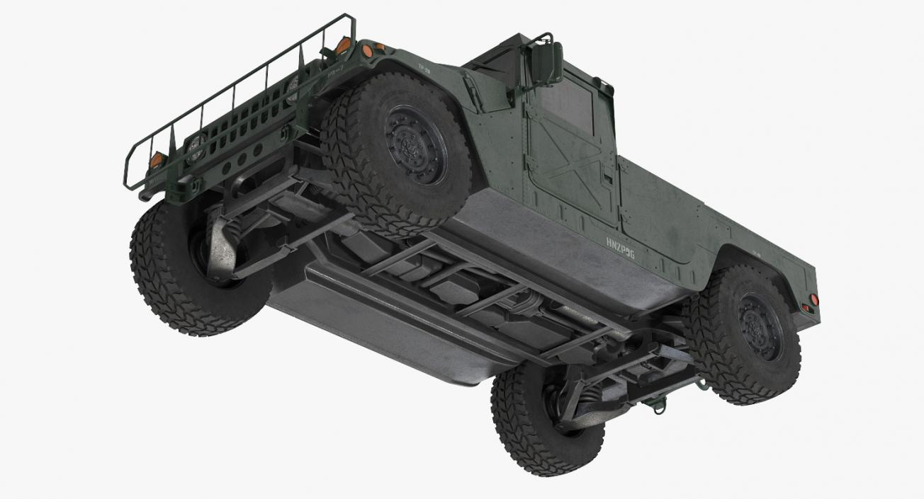 3D HMMWV M998 Simple Interior